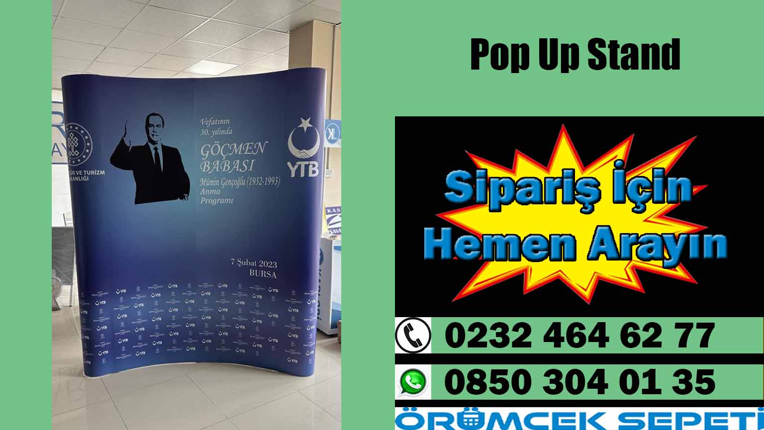 Pop Up Stand in İzmir Turkey – 0850 304 01 35