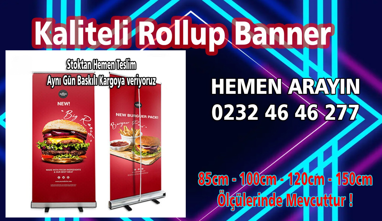 Etki Yaratmak Bir Rulo Kadar Yakın! Roll Up Bannerlar Karlobi’de Seni Bekliyor !