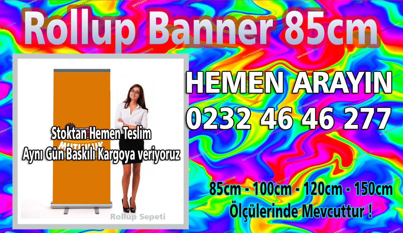 Tüm Ölçülerde Kaliteli Baskı İle Roll Up Bannerlar Karlobi’de… 0850 304 01 35 – 0532 157 71 35