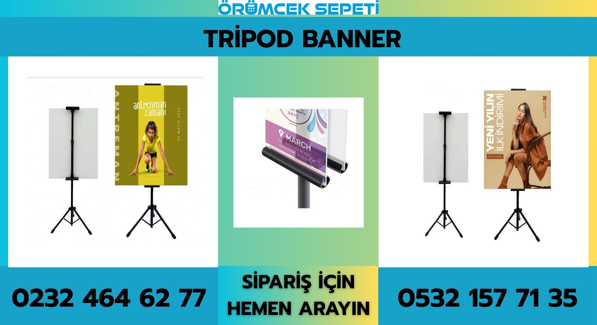 Tripod Banner – 0232 464 62 77 – 0532 157 71 35
